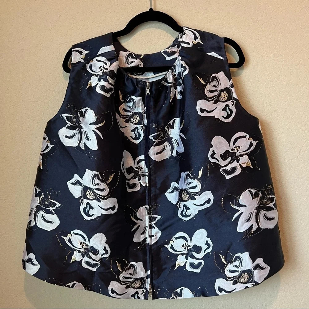 Adam Lippes formal floral tank Top